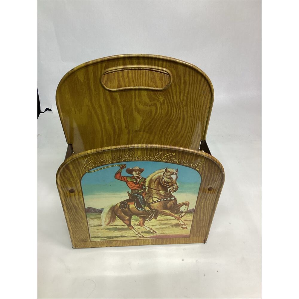 Vintage 1950's Roy Rogers Tin Lithograph Comic Book Corral - Picture 7 of 9